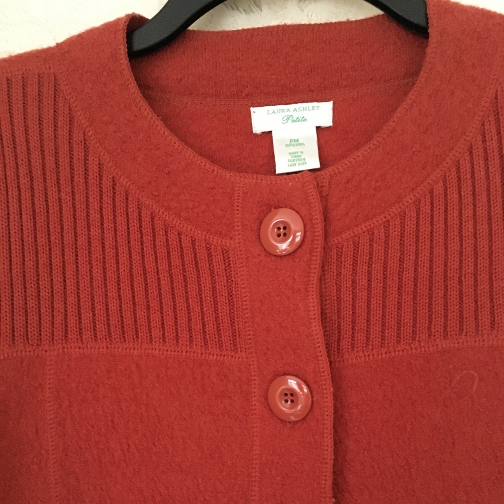 Laura Ashley 100%Wool Button Front Jacket MP